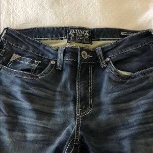 Jeans from Buckle.. designed to look worn